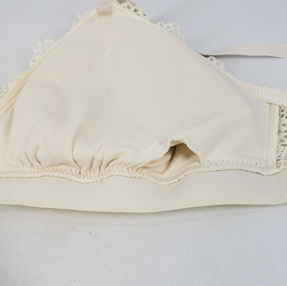Aerie Lace Padded Bralette Cream Size Large NEW - Picture 7 of 9